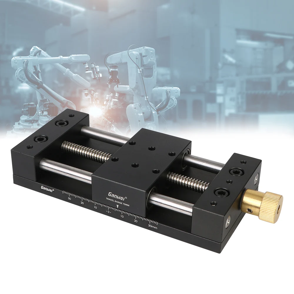 

Manual Translation Displacement Station Fine‑Tuning Linear Stage 40x70mm Precision Sliding Table Platform Sliding Table X-Axis