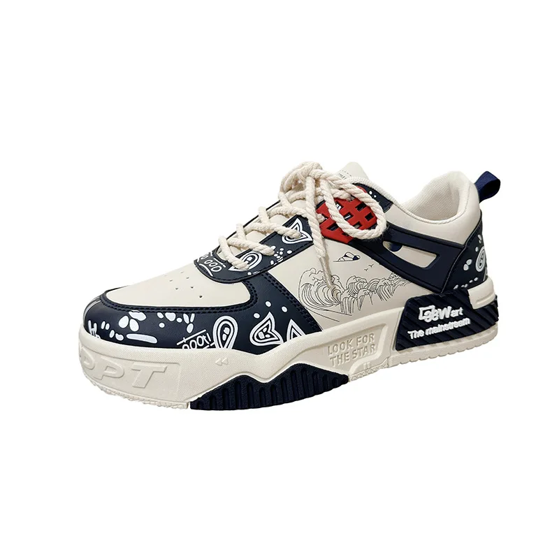 

Новая нишевая дизайнерская модная мужская и женская обувь из сетчатой ткани, Повседневная дышащая Спортивная обувь для скейтборда в национальном стиле для пар