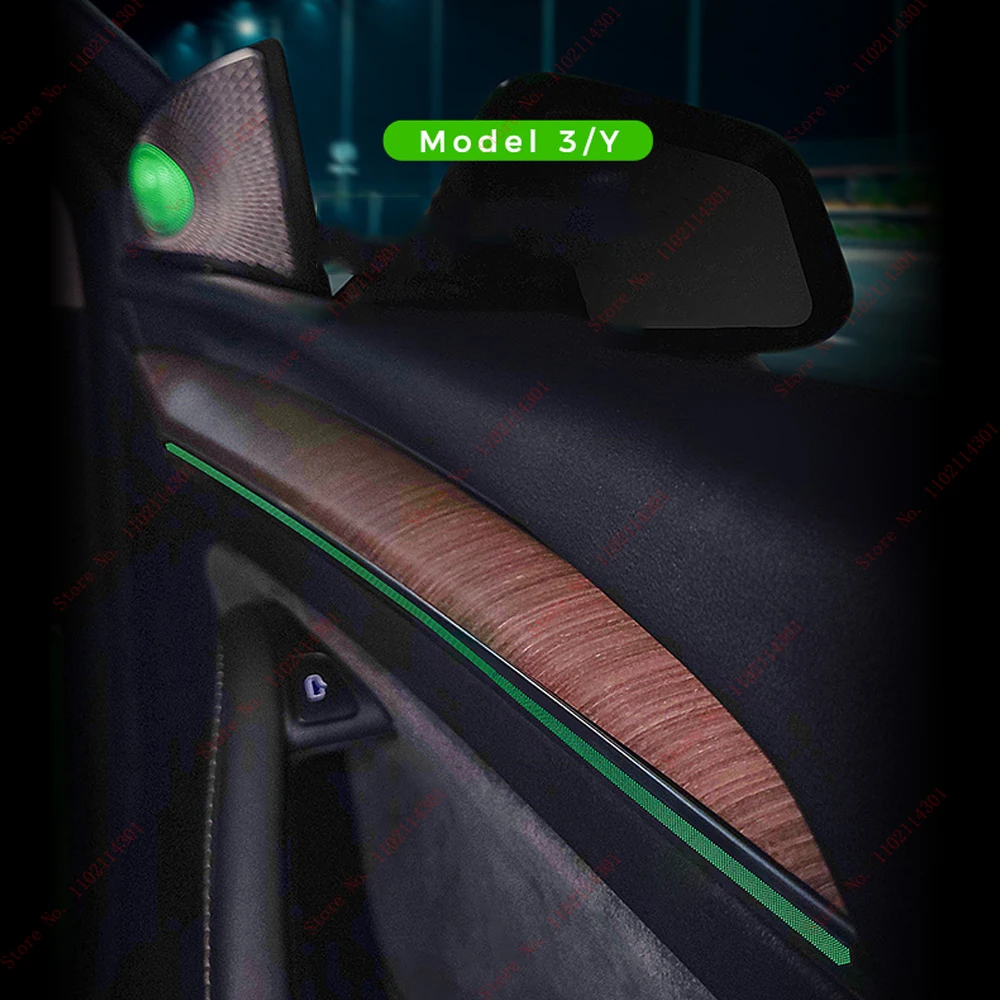 Светодиодная лента для салона автомобиля Tesla Model 3 Y Центральная панель приборной