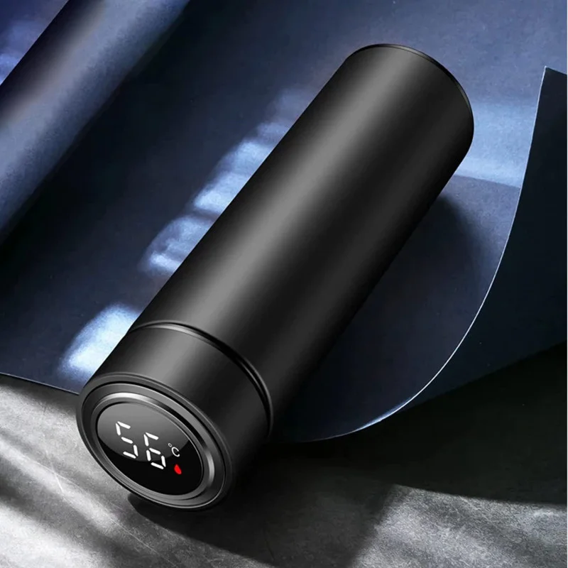 

Smart Insulation Cup Water Bottle Led Digital Temperature Display Stainless Steel Thermal Mugs Intelligent Insulation Cups 500ML