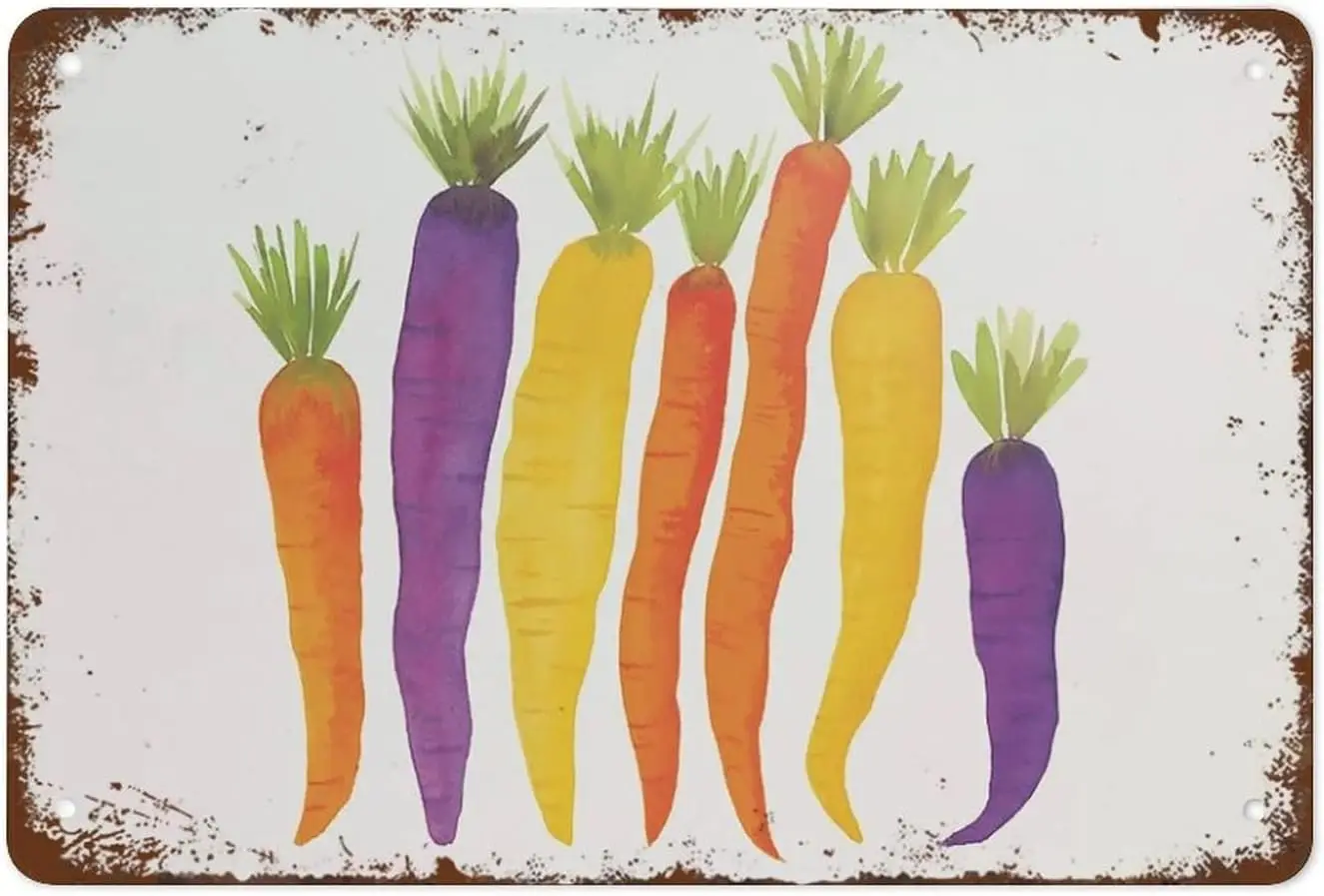 Оловянные знаки fmrjuice винтажная морковка Художественная печать кухонный декор
