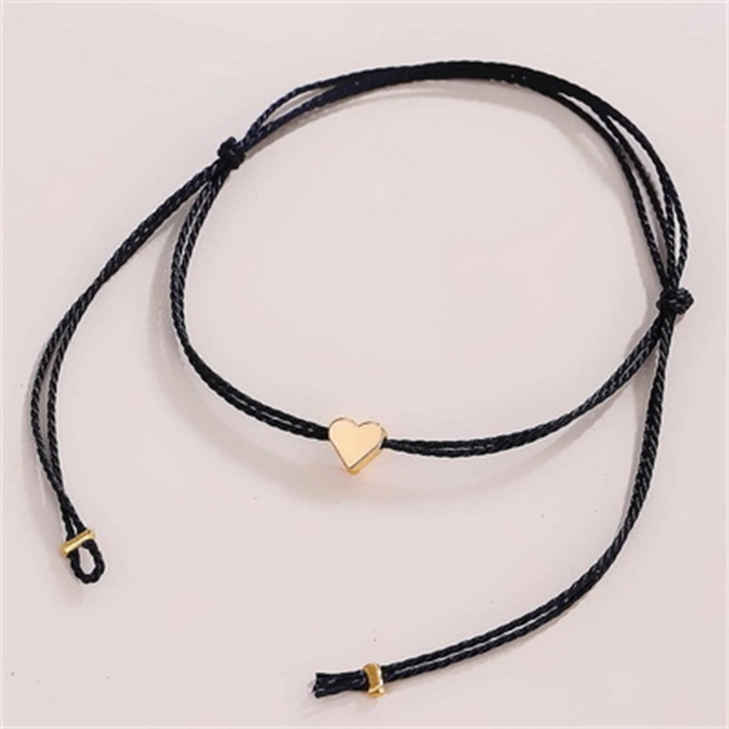 

2023 New Hemp Rope Heart Shaped Bracelet Sweet Fashion Creativity Jewelry For Women Simple Colorful String Bracelet