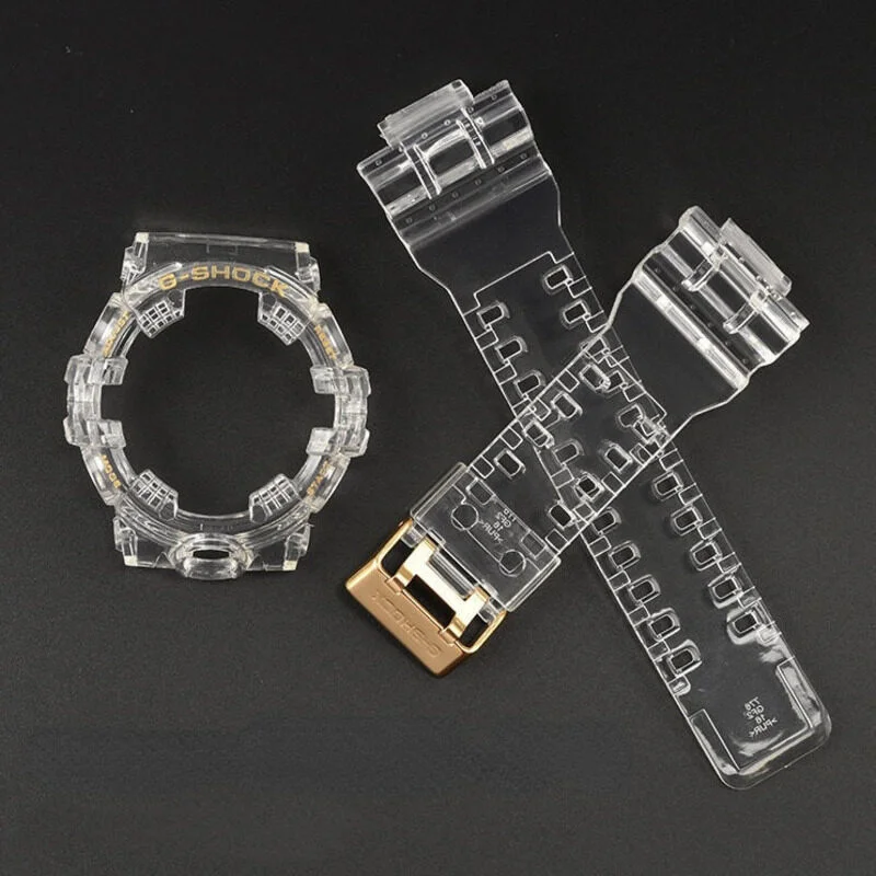 

Watchband Protective Shell For Casio G-Shock GA-700 GA-710 GA-735 Resin Watch Strap Case GA700 GA710 Wristband Bracelet Cover