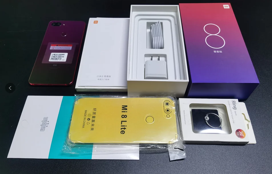 Tanie Telefon Komórkowy Xiaomi 8 Lite Smartphone 4G 128G Snapdragon 660AIE 2280*1080 Linii Papilarnych Szybkie ładowanie 18W Globalny Rom