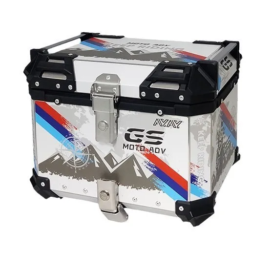 

Универсальный водонепроницаемый кофр для мотоцикла из алюминиевого сплава, 36 л/45 л/55 л/65 л, большой вместимости, для скутера и круизера