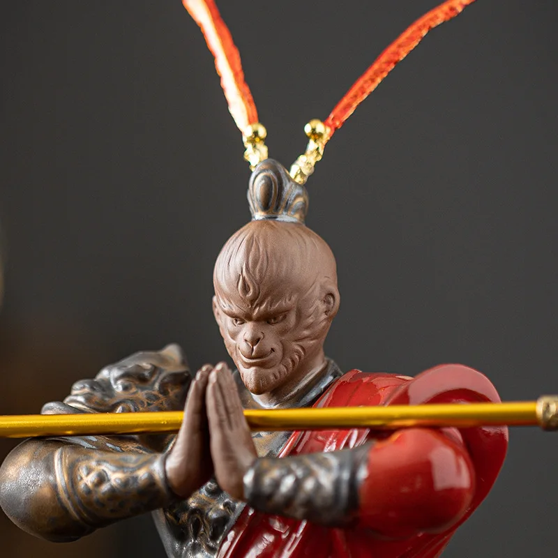 Китайские дзен керамические поделки Sun Wukong Triumph over the украшение с изображением