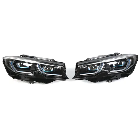 Улучшенный стильный налобный фонарь с возможностью изменения яркости, налобный фонарь с левой и правой стороны, подходит для BMW 3 серии G20 G21 LHD 2019 2020 2021 2022