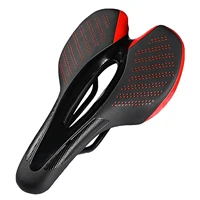 waterproof road bike saddle waterproof breathable road mountain bicycle saddle pad hollow hole comfortable riding equipment