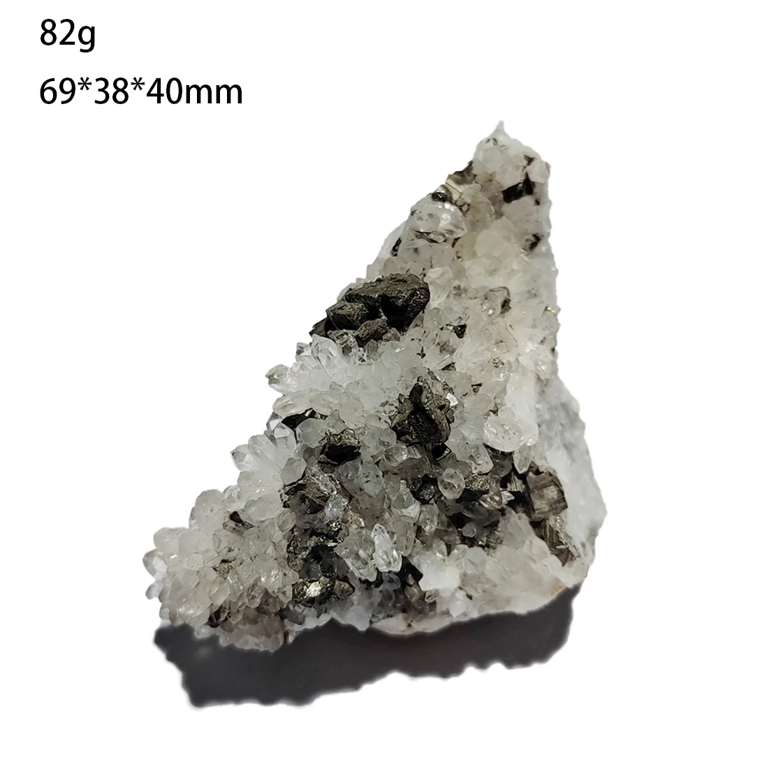 

C1-5B NEW! 100% Natural Quartz Cluster pyrite chalcopyrite Specimen Stones and Crystals From Jiangxi Province China