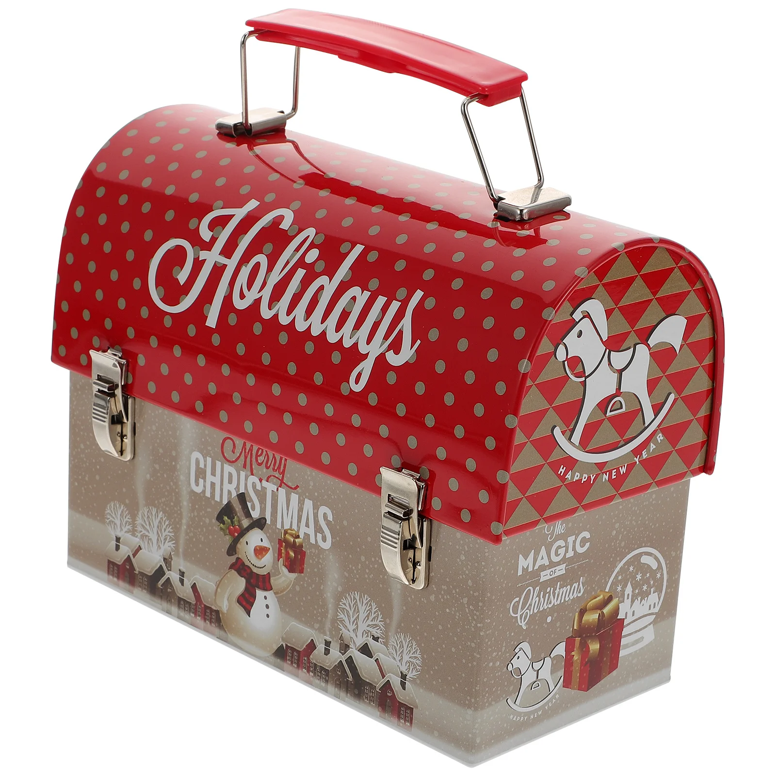 

Christmas Box Tin Gift Cookie Tins Storage Money Candy Boxes Holiday Tinplatepiggy Mailbox Favor Bank Metal Saving Jar Biscuits