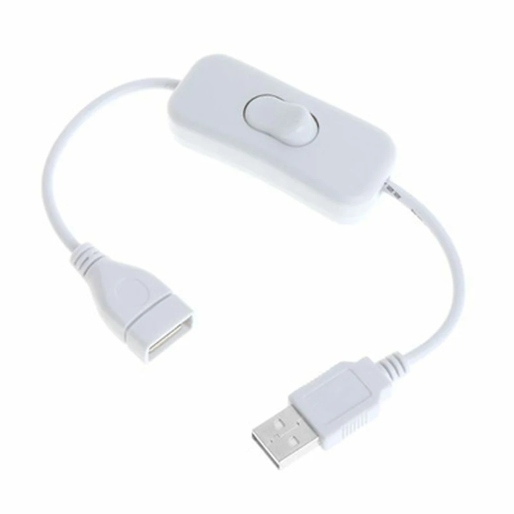 28cm USB Cable with Switch ON/OFF Cable Extension  USB Fan Power Supply Line Durable HOT SALE AdapterToggle for USB Lamp