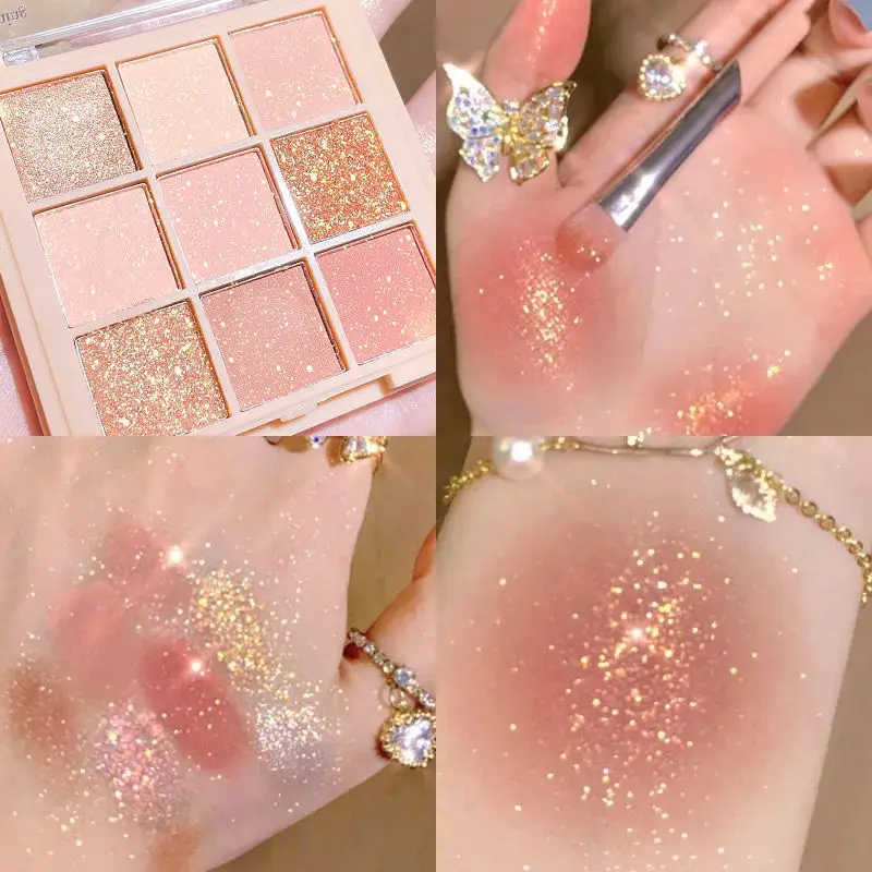 

9 Colors Eye Shadow Shine Matte Palette Fashion New Makeup Shimmer Eyeshadow Palette Glitter Long Lasting Beauty Cosmetics