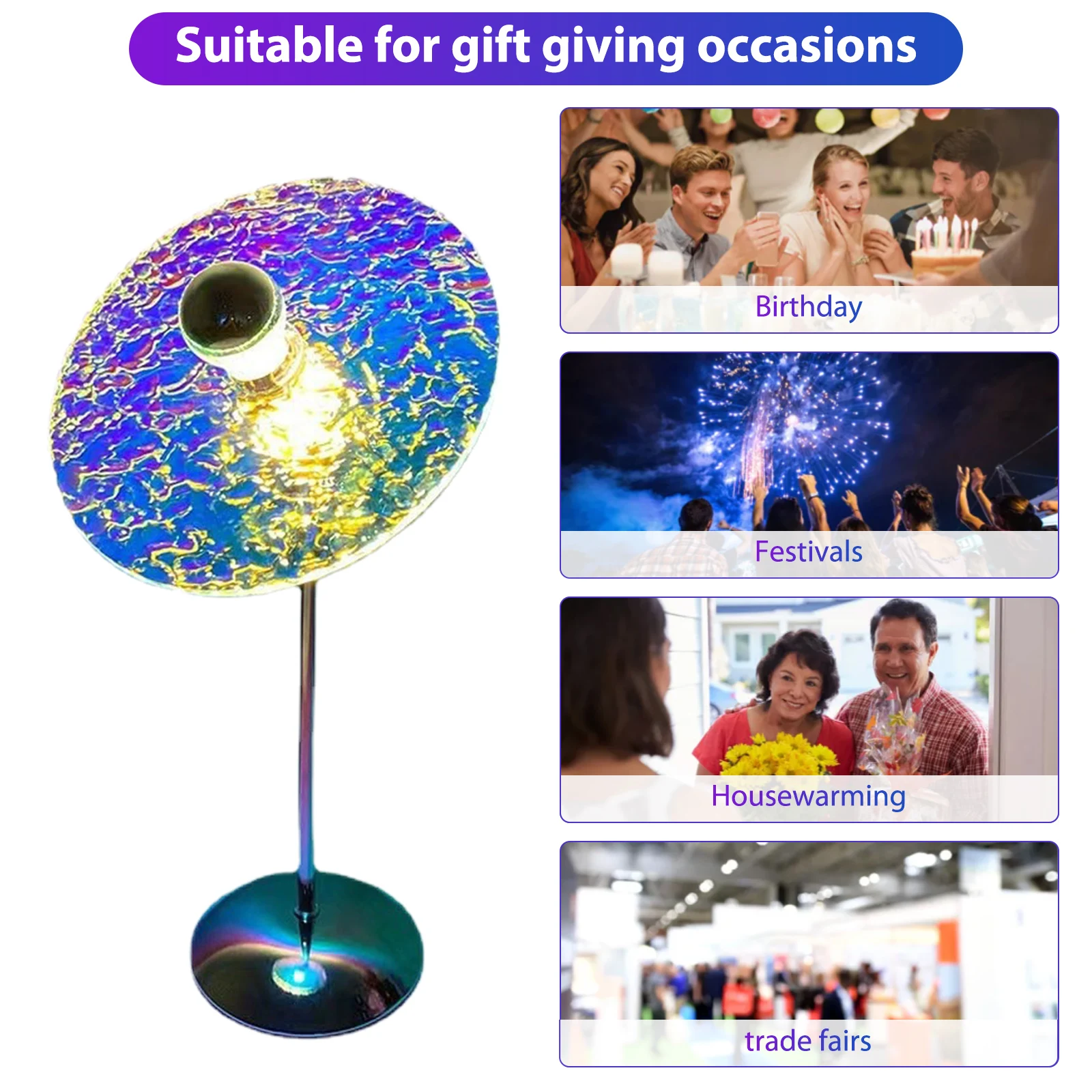 

Led Atmosphere Desktop Decoration Table Night Lights Gift Romantic Projector Background for Living Room