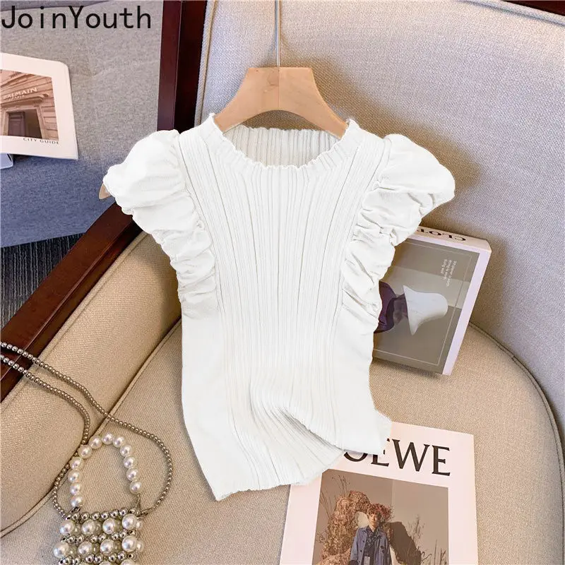 Однотонные рубашки для женщин футболки-туники без рукавов летние футболки