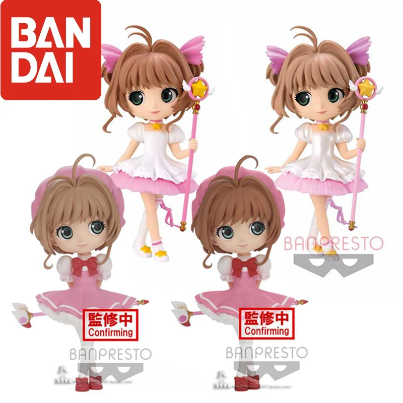 

In Stock Banpresto Q Posket Kinomoto Sakura Cardcaptor Sakura Dress Anime Figure Model Action Kawaii Doll Children's Toys Gift
