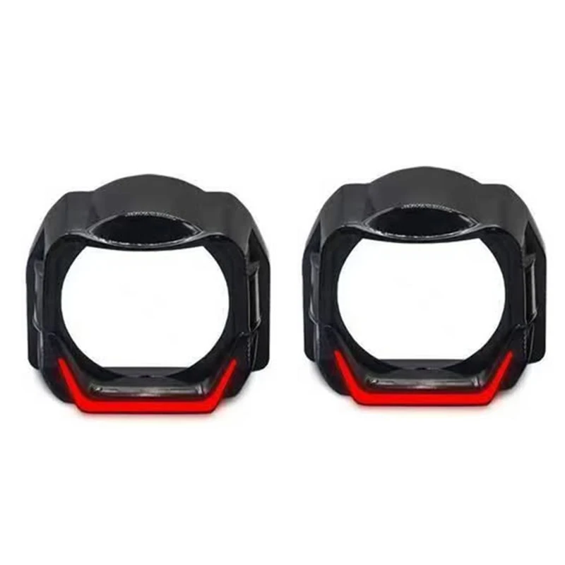 

SANVI 5D LED Halo Rings Кожух для 3-дюймовых круглых линз проектора ПВХ-крышка с белым, желтым, красным, синим DRL Light Angel Eye