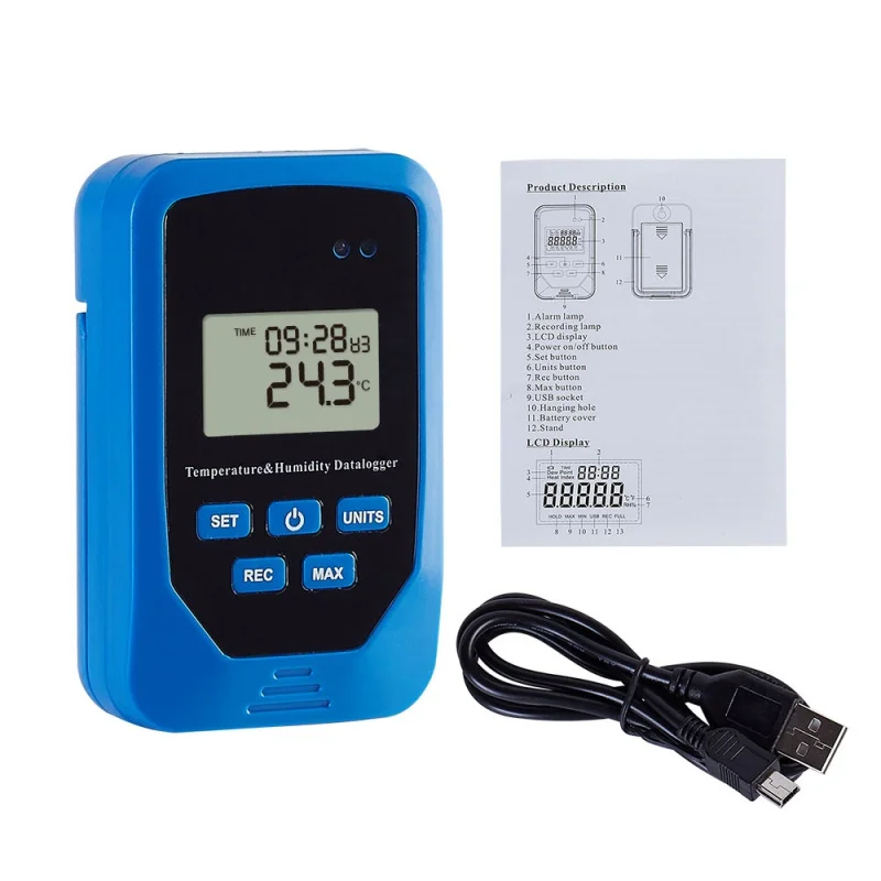 

TL-505 Workshop Industrial Warehouse Laboratory Cold Chain Temperature and Humidity Recorder