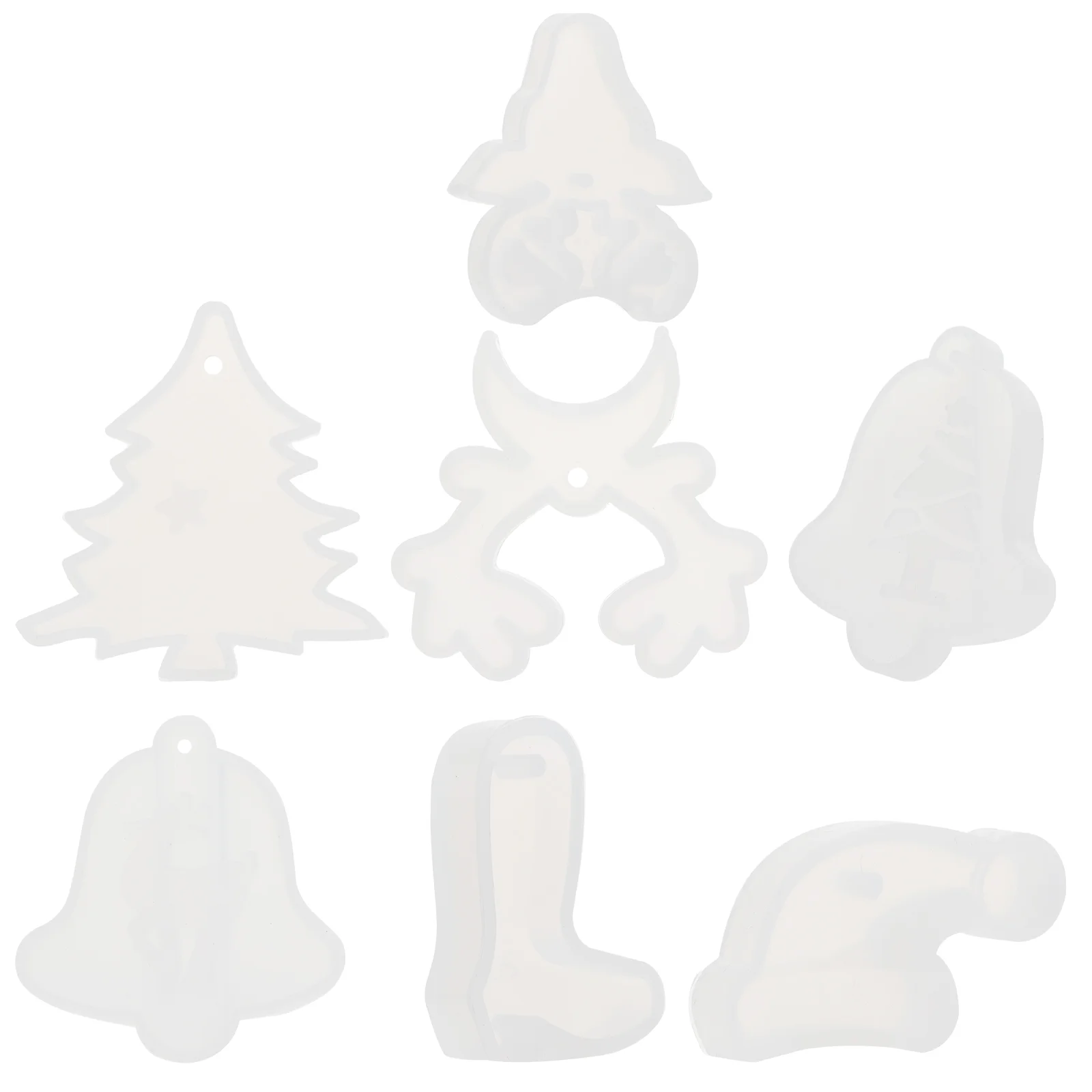 

7pcs Christmas Tree Molds Epoxy Resin Molds for DIY Craft Casting Molds