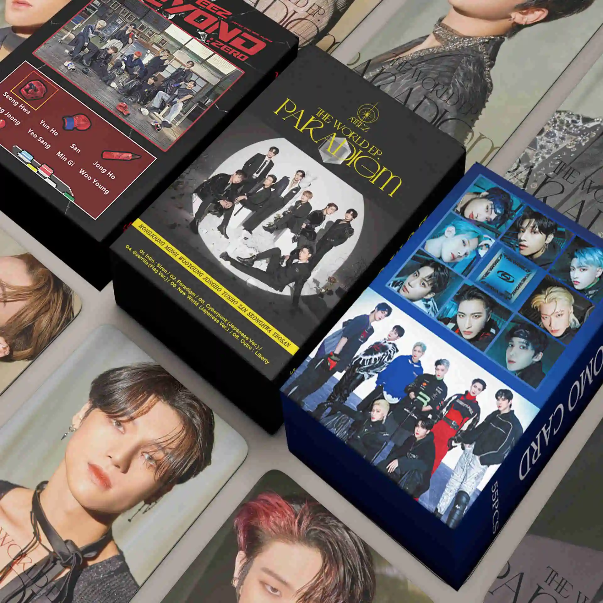 

55pcs/set Kpop ATEEZ Lomo Cards THE WORLD EP.1 : MOVEMENT Guerrilla Photocards High Quality New Arrivals