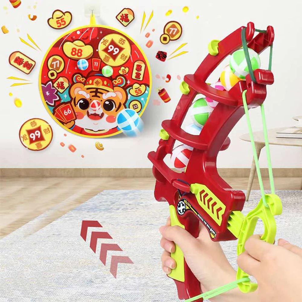 

Target Sticky Ball Dartboard Bow Throw Party Outdoor Sports Early Educational Toy Parent-child Interactive Games for Kids Gift