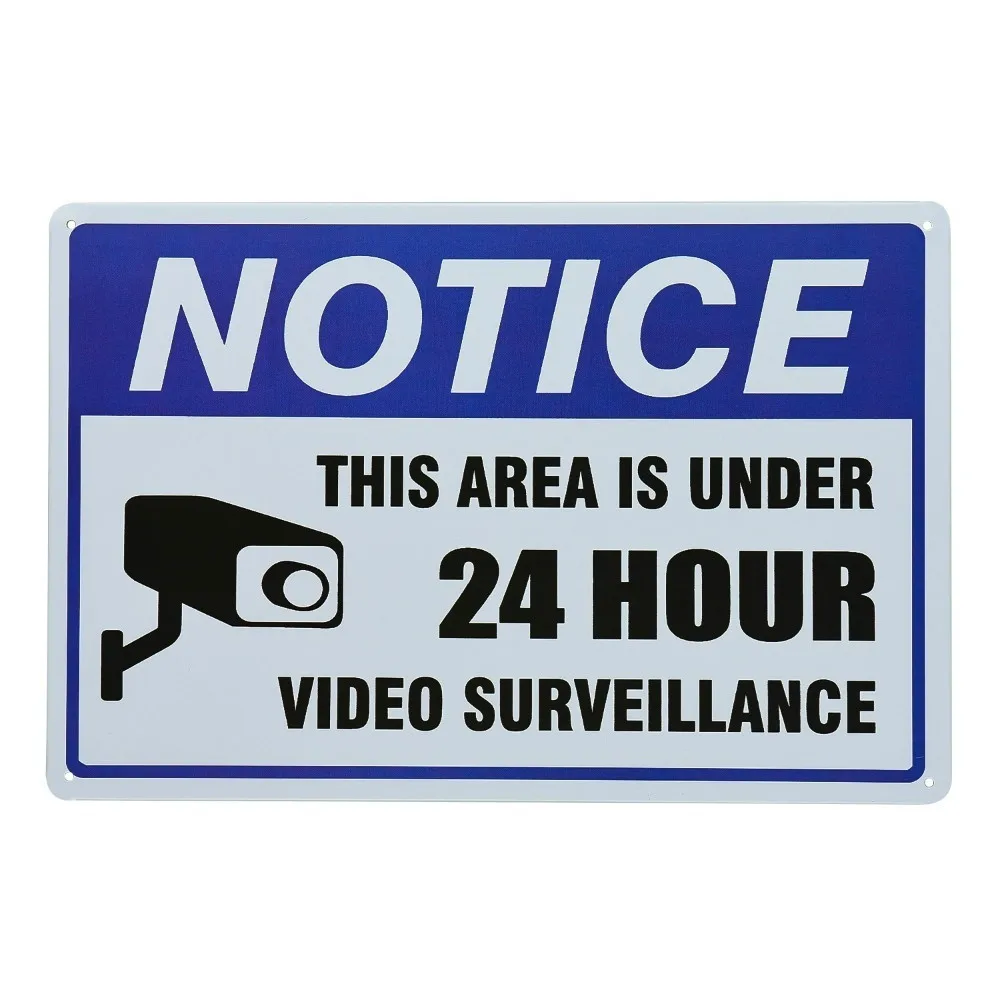 

Знак видеонаблюдения, задняя фотокамера безопасности, металлическая защита от ржавчины, легко крепится в помещении и на улице