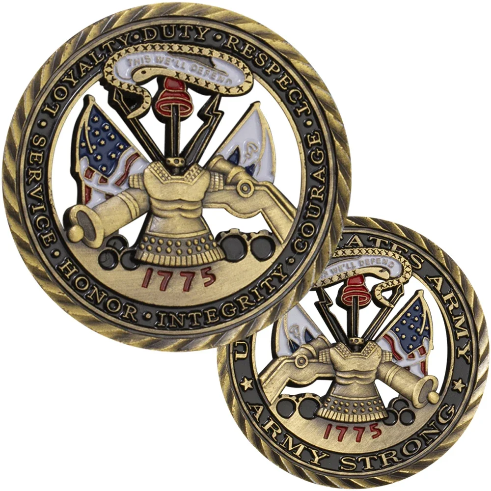 Монета сильного вызова армии США 1775 бронзовое покрытие памятная медаль Мы