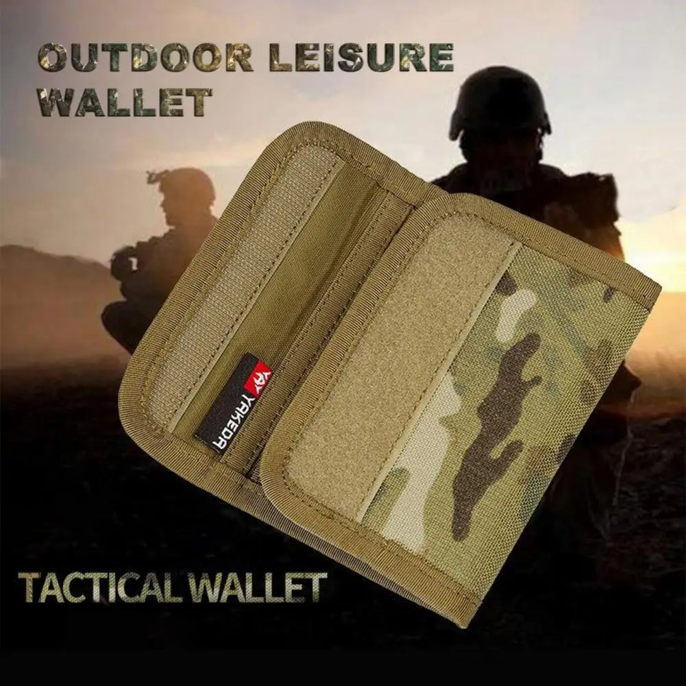 

Chic Card Holder Portable with Fastener Tape Lightweight Coin Purse Men Change Pouch