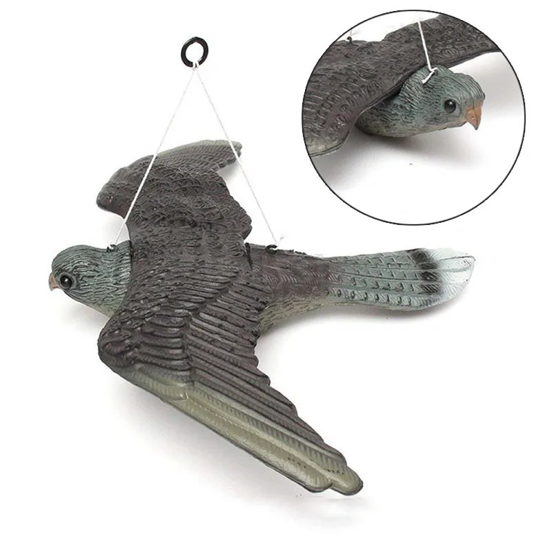 

1PC Realistic Flying Bird Hawk Pigeon Decoy Pest Control Garden Scarer Scarecrow Ornament