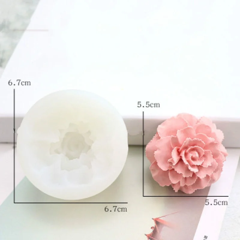 

Carnation Silicone Mold Car Decoration Flower Mold Homemade Aromatherapy Plaster Mold Handmade Soap Mold Diy Diffused Stone Mold
