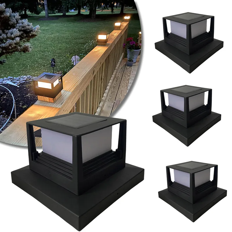 Solar Fence Post Lights 5x5 Solarlights