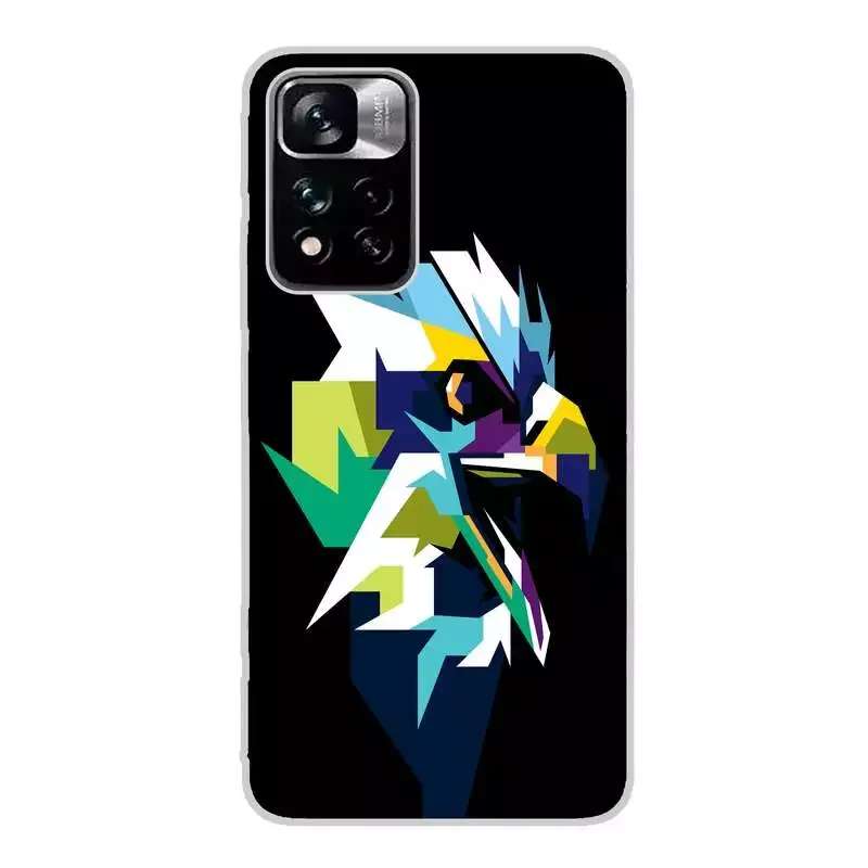 

NEW2023 Muchoygood case with --NOTE-11-PRO +-PLUS-5G silicone gel tpu custom drawing animal design 007