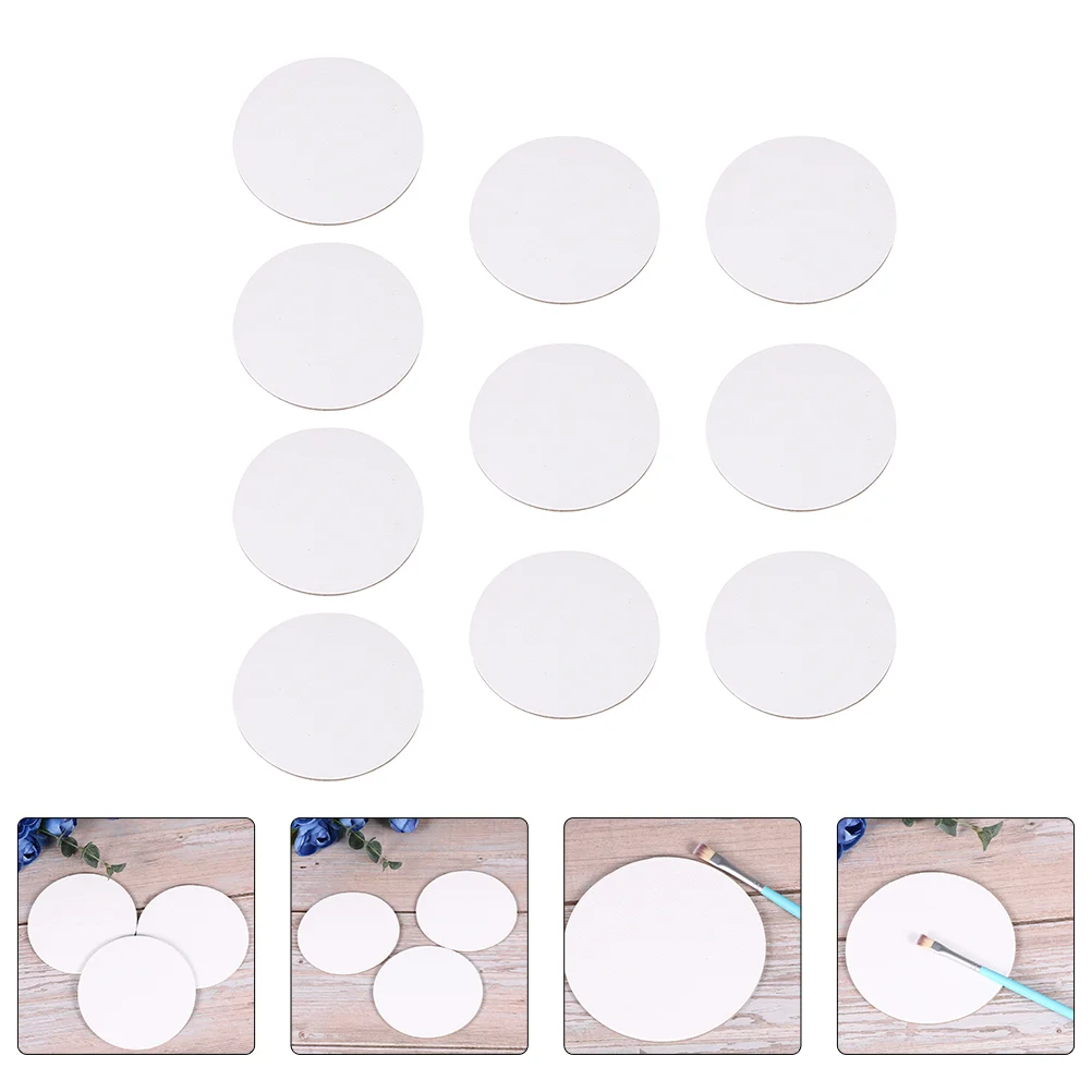 

10pcs Round Shape Cotton Oil Painting Board Acrylic Painting Board Tool