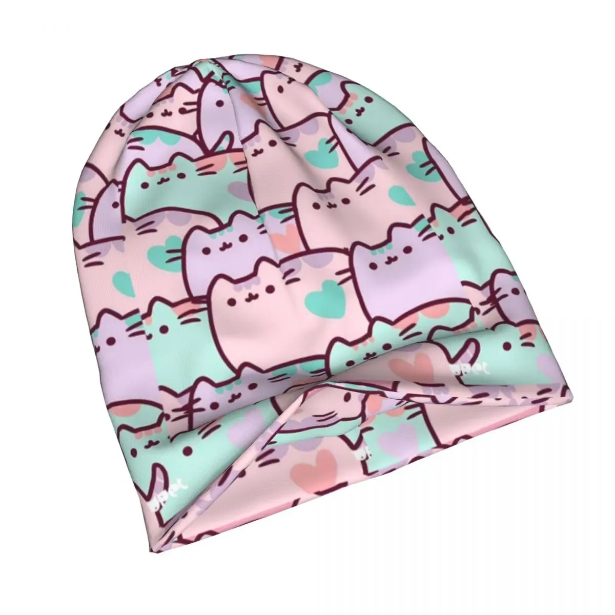 

Pusheen Hat Bonnet Hat for Men And Women Knitted Bean es Soft Turban Hat Hip Hop Beanie