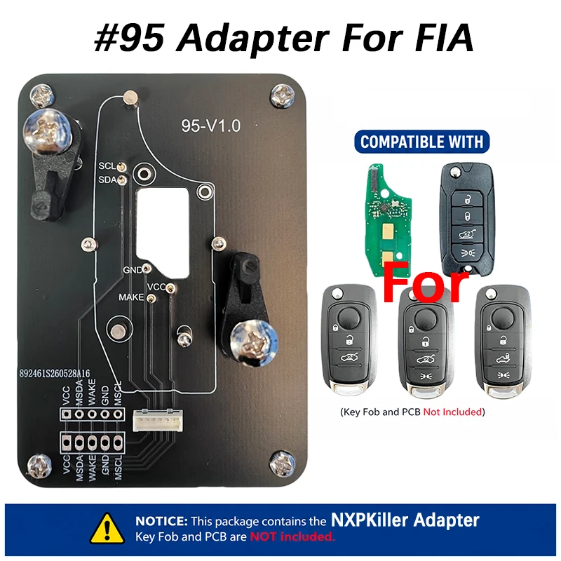 Фото Беспаечный адаптер MCKB095, совместимый с чипом nxpkiller Fit FCC RX2RKEL9 4A NCF 434 МГц для Fiat Egea, Tipo, 500X, Jeep Renegade. №5