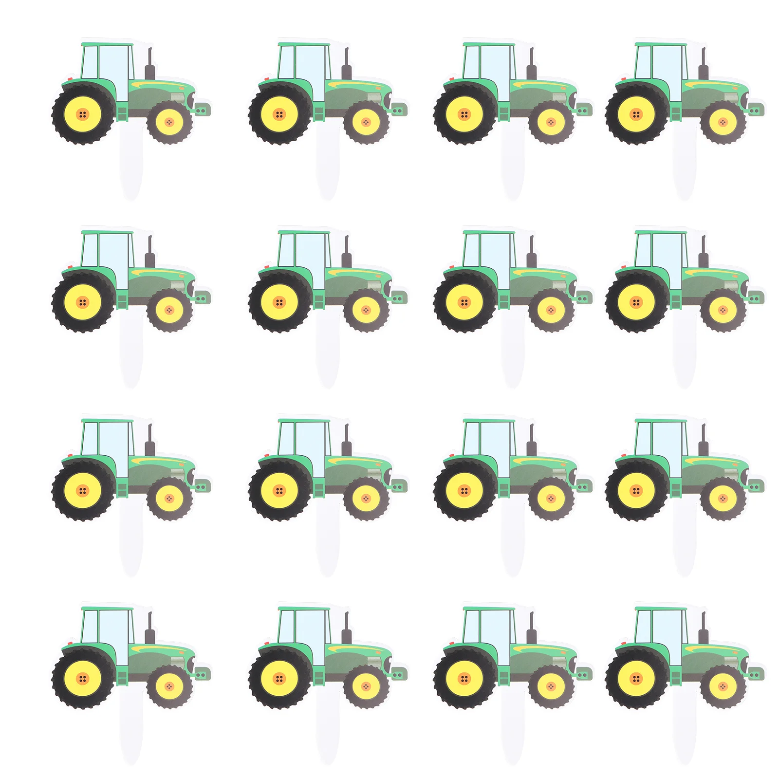 

Cake Toppers Tractor Picks Cupcake Vehicle Birthday Topper Construction Car Decorations Truck Decor Party Supplies Excavator