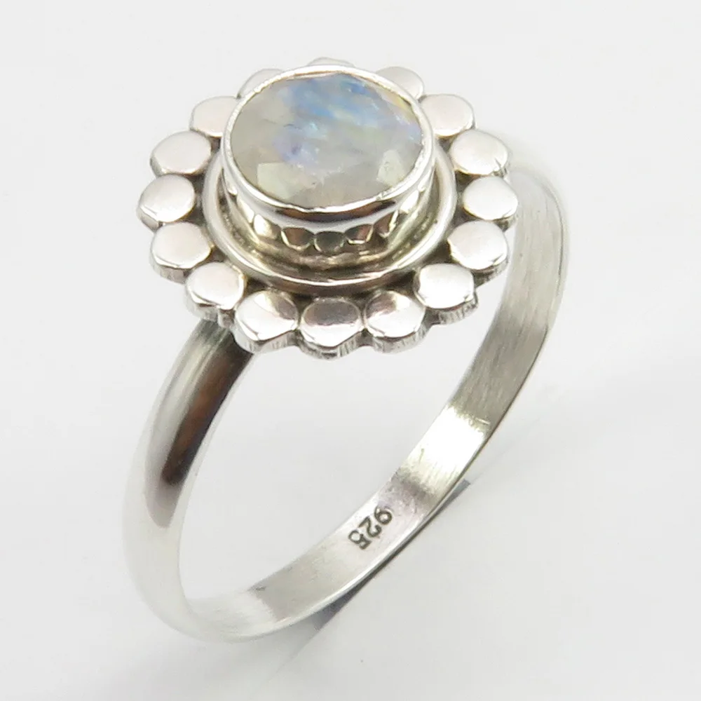 

Semi-precious Stone Faceted Ring Size 9.5