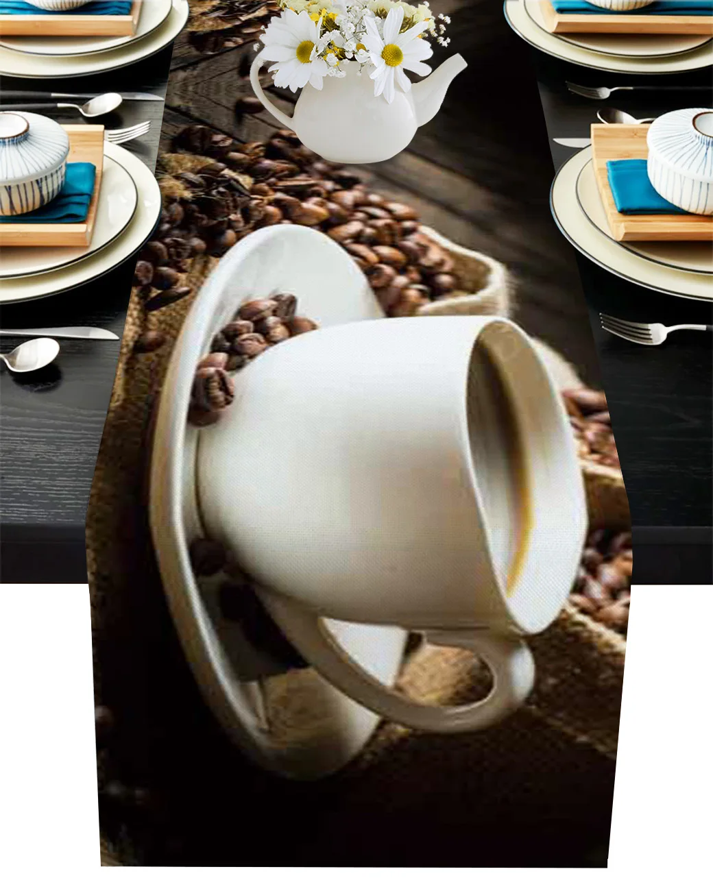 

Кофейная чашка, кофейные зерна, свадебное украшение для стола, декор для журнального столика, украшение для обеденного стола, роскошная нас...