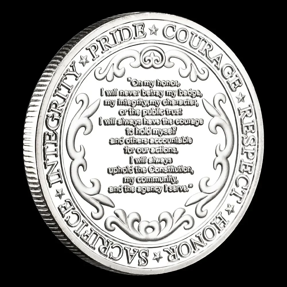 Посеребренная сувенирная монета Good Will Triumph Over Evil памятные монеты Courage Pride Integrity Honor