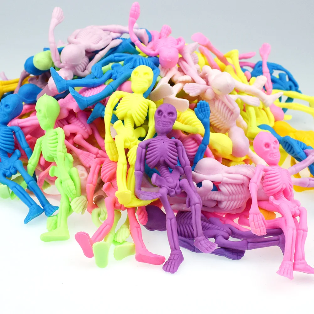 

Plastic Soft TPR Skeleton Human Skeleton Model Doll Halloween Decoration Toys Capsule Toys Dropshipping Best Selling Products