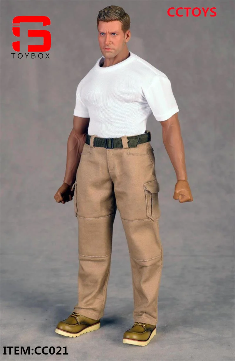 В наличии CCTOYS CC021 1/6 Мужская обтягивающая футболка с короткими рукавами верхняя