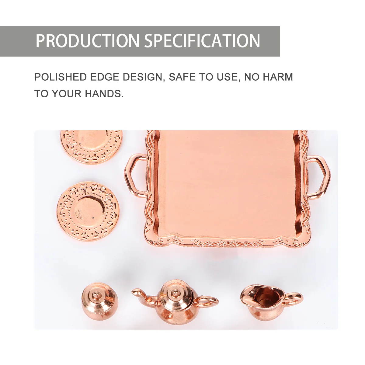 1 комплект мини-сценная модель из сплава миниатюрная чайная посуда настольный