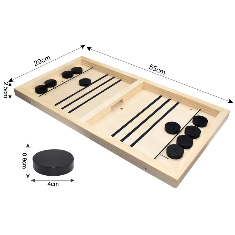 fast sling puck game paced wooden table hockey winner games interactive chess toys for adult children desktop battle board game free global shipping