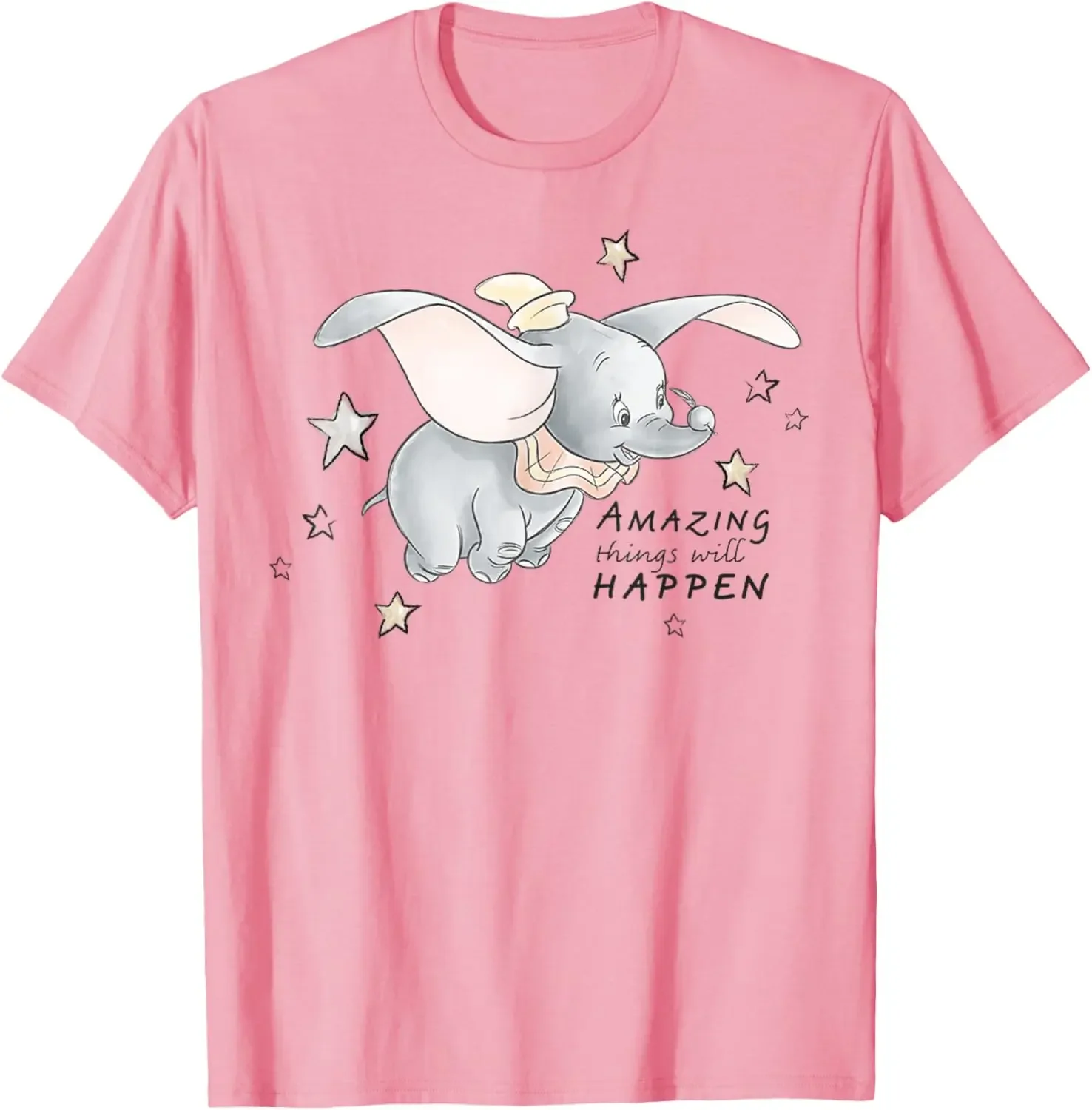 Фото Горячая модная повседневная футболка Disney-Dumbo Amazing Things S-6XL, летняя №4