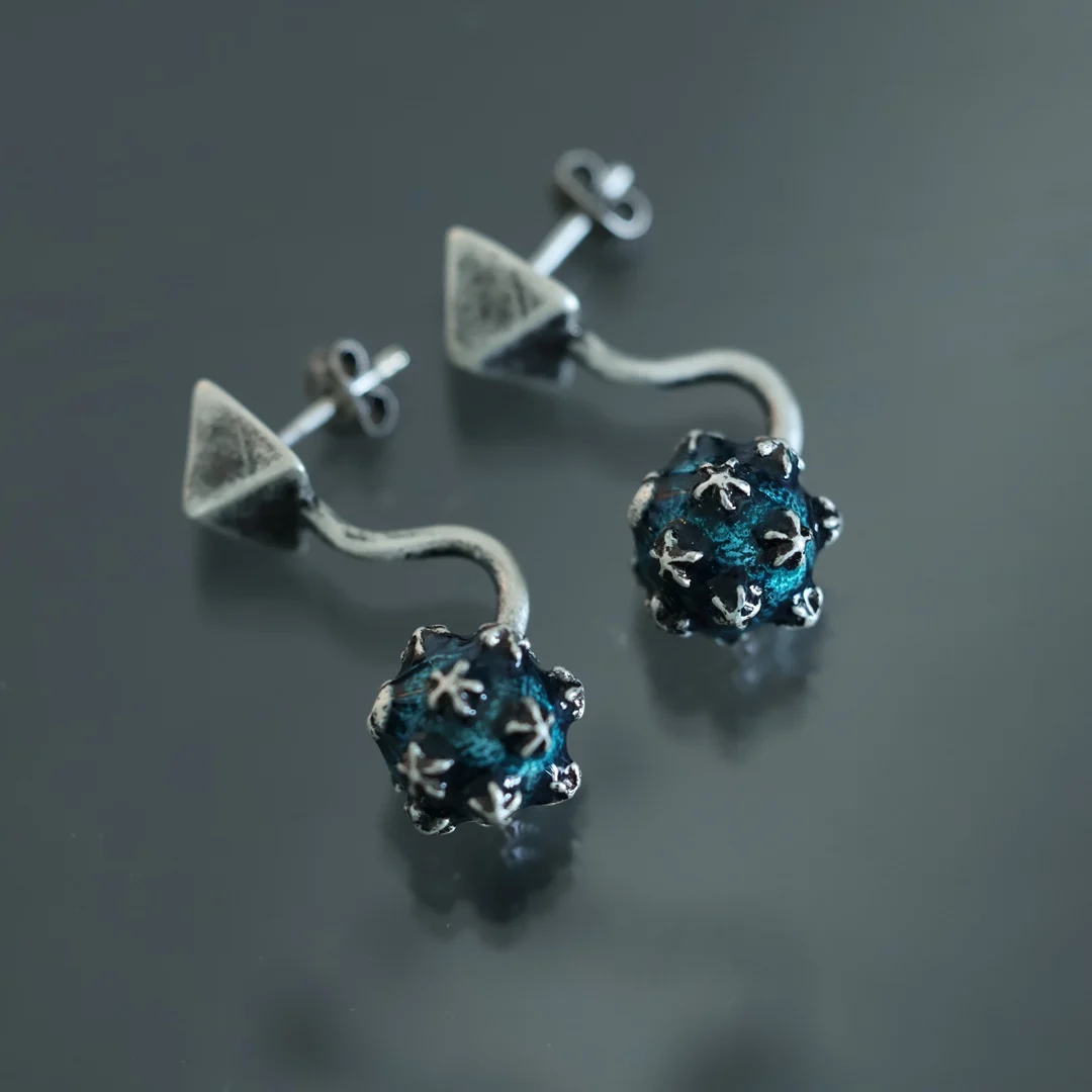 

European and American style retro ball stud earrings