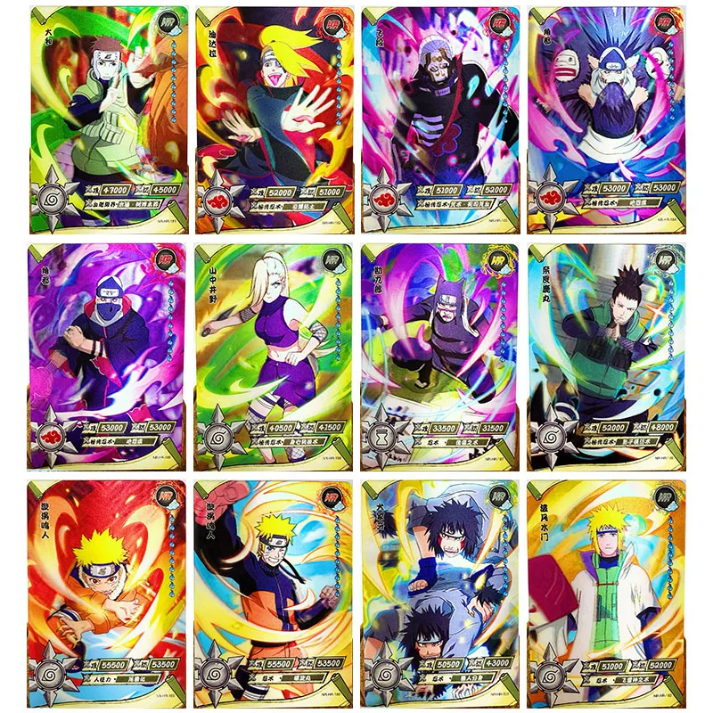 

Anime NARUTO Rare HR 3D Refractive Flash Cards Uchiha Itachi Yamato Yamanaka Ino Toys for boys Collectible Cards Birthday Gifts