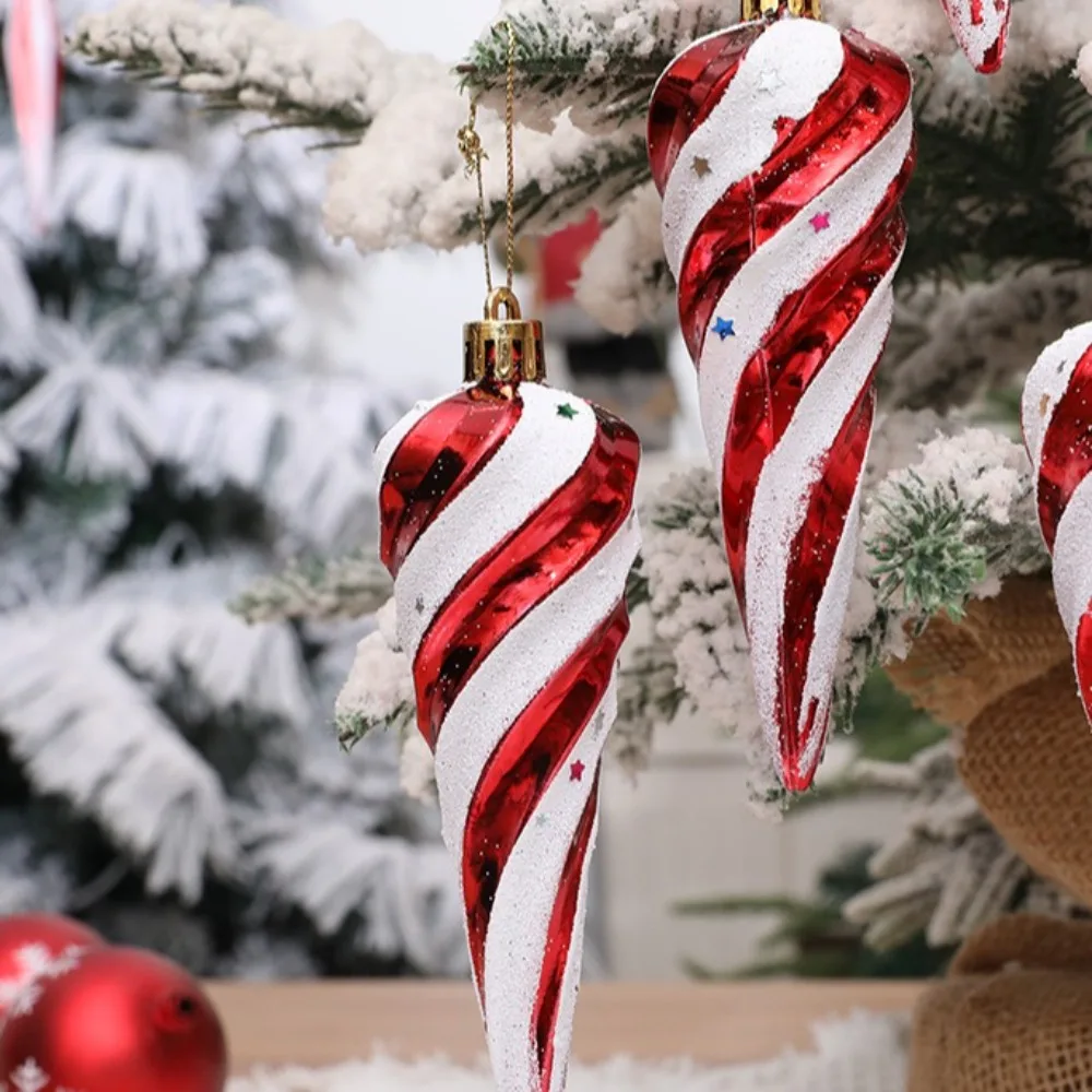 6 шт./кор. спиральные конфеты украшение для рождественской елки сделай сам