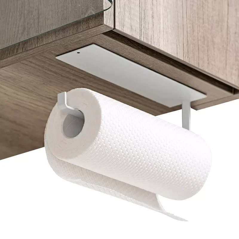 

Towel Holder Kitchen Towel Holder Wall Mount Towel Roll Holder No Drilling Bathroom Paper Dispenser
