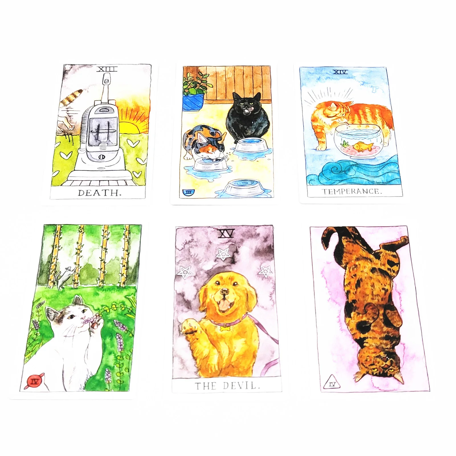 

New English Tarot Cards 78 Cat Tarot Cards Leisure Entertainment Fate Chess Card Game Tarot Cat Tarot Is Worth Having Tarot Game