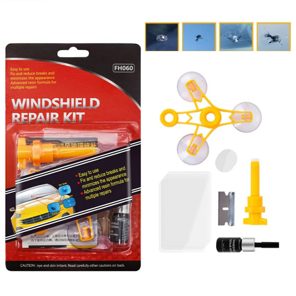 

1Set Windshield Repair Kit Vehicle Windshield Crack Repair Tools for Fixing Auto Glass Windshield Crack Chip Scratch Nicks