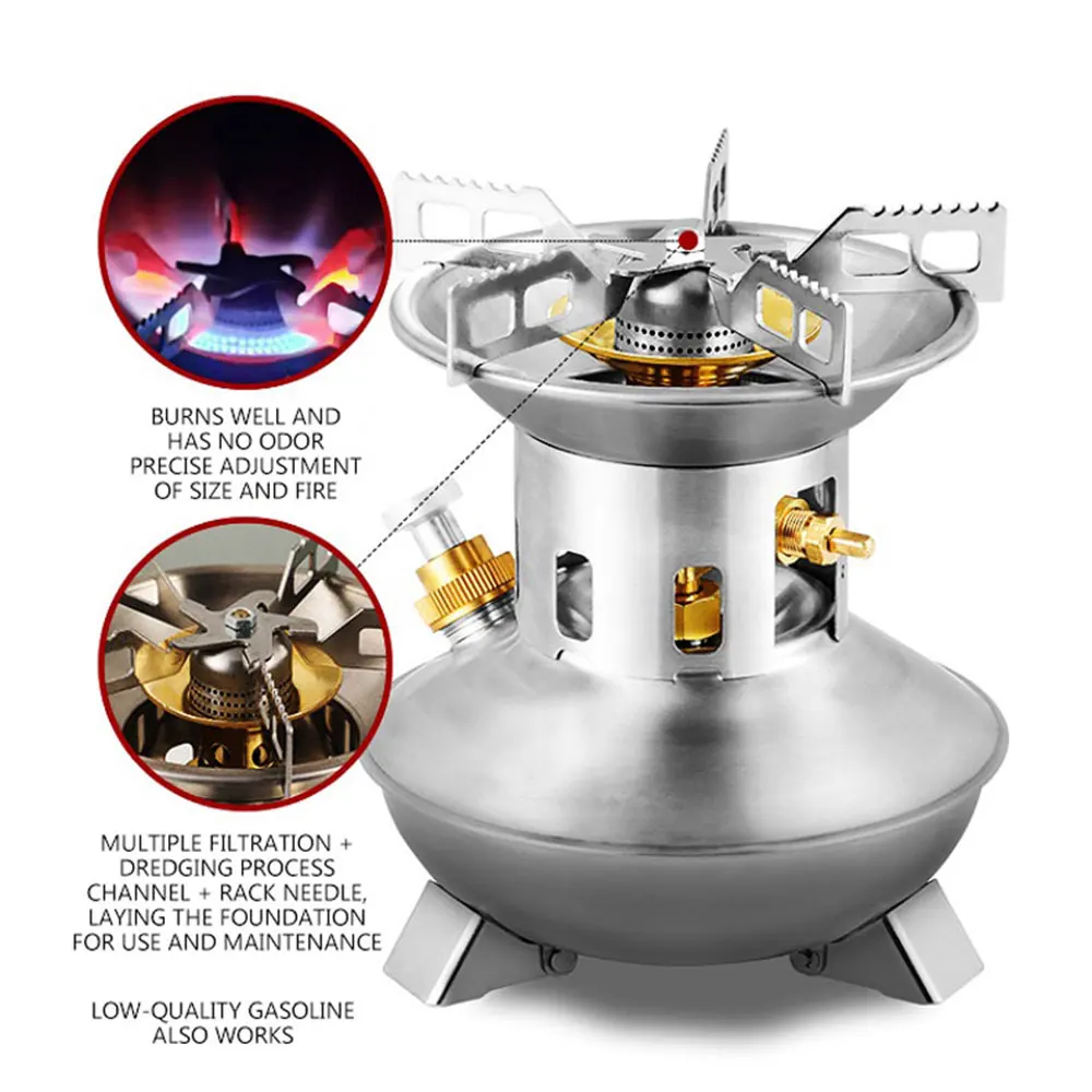 Газовая горелка из нержавеющей стали уличная бензиновая печь не требующая